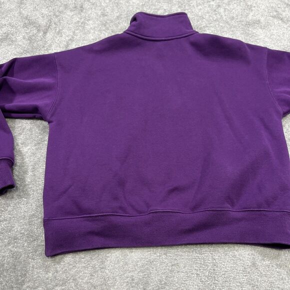 Fabletics Women’s 1/4 Zip Sweatshirt Pullover Size Large Purple Athleisure - Picture 12 of 12